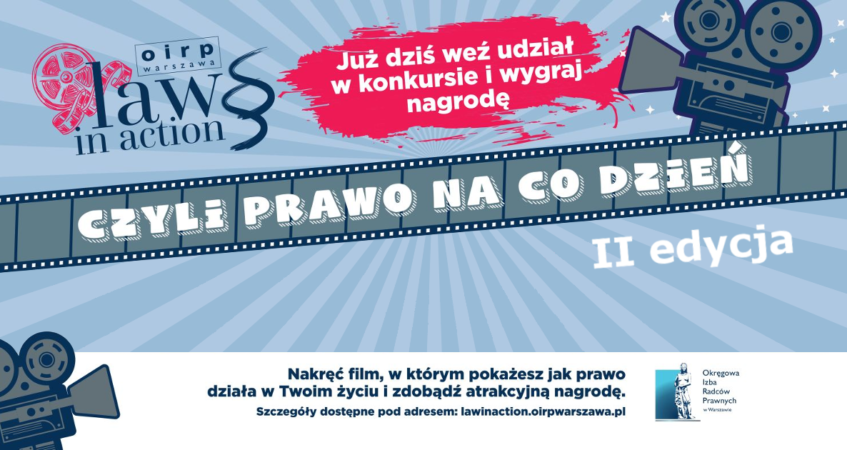 OIRP w Warszawie ogłasza II edycję Konkursu dla dzieci i młodzieży „Law in action – czyli prawo na co dzień”