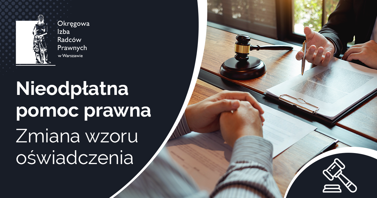Ile Można Zarobić Na Nieodpłatnej Pomocy Prawnej Ustawa o nieodpłatnej pomocy prawnej – zmiana wzoru oświadczenia